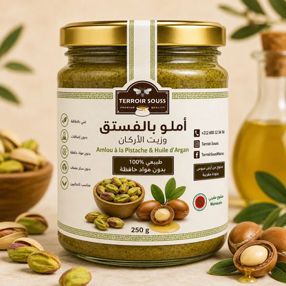 أملو بالفستق وزيت الأركان | 100% طبيعي